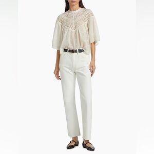 Nili Lotan Cream CALLA Jeans NWT size 30